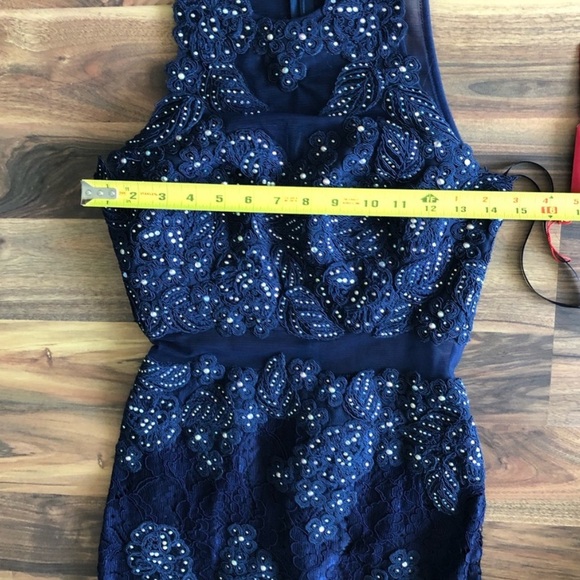 May Queen Blue Halter Maxi Gown - Picture 8 of 13